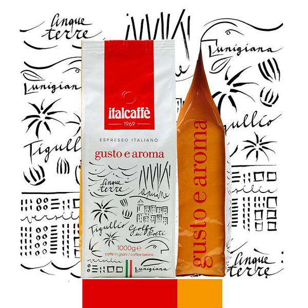 Кофе в зернах ITALCAFFE Gusto & Aroma (1 кг)