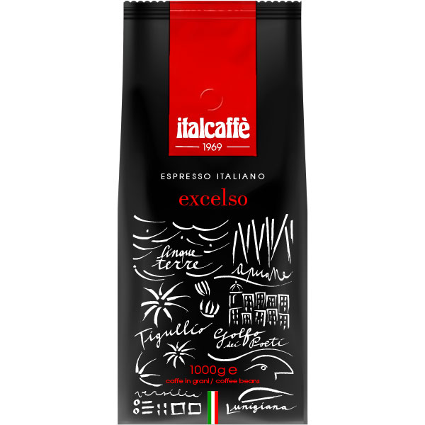Кофе в зернах ITALCAFFE Excelso (1 кг) – 100% Арабика